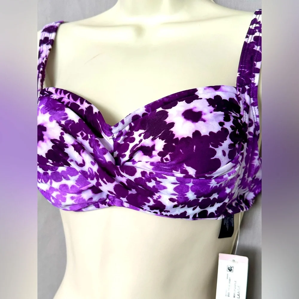 NWT Bisou Bisou Women’s Swimwear One-piece Size L - Picture 3 of 4